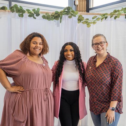 Students at the kickoff for Women's Empowerment Week 2022